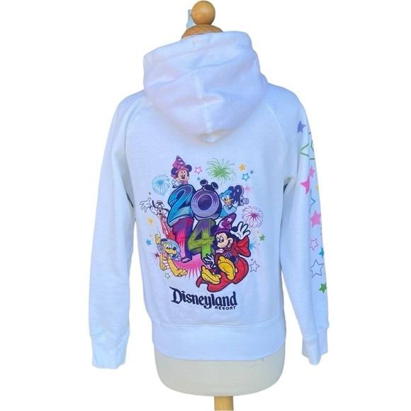Disney Parks 2014 Mickey & Friends Embroidered Full Zip Hoodie Colorful Small - Picture 3 of 16